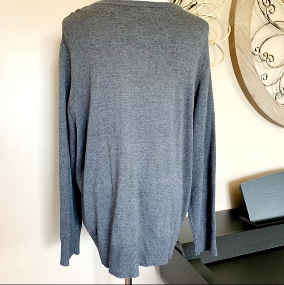 CROFT & BARROW Gray Cardigan Sweater Women's XL Plus Size Neutral Winter EUC - Picture 2 of 6